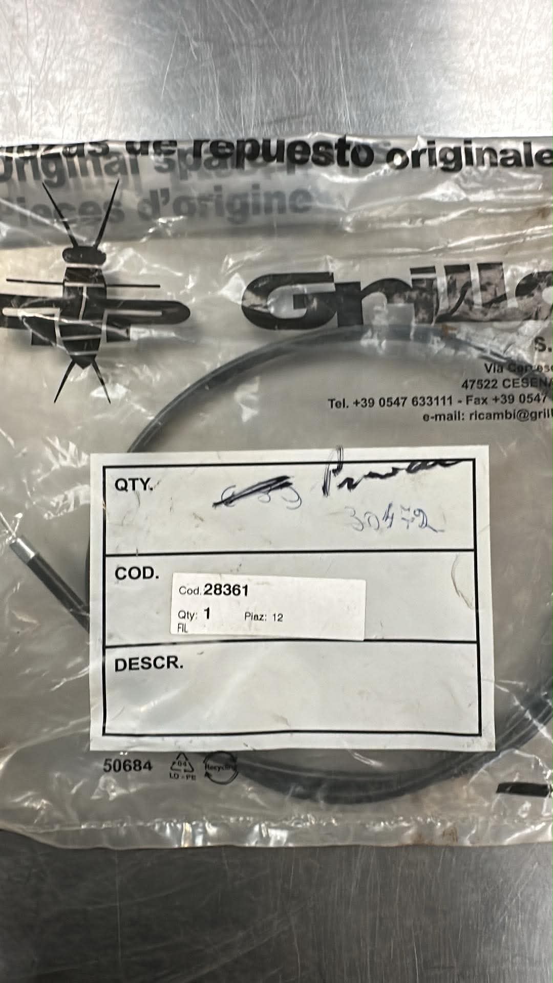 CABLE GRILLO 28361